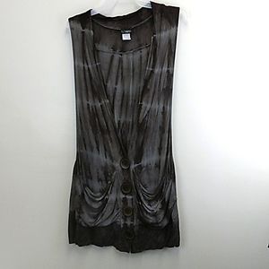 Tie Dye Tunic Vest Size Large Whimsigoth Grunge‎ Gothic